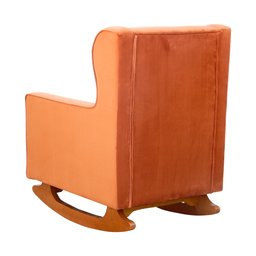 Poltrona Balanço Aurora Veludo Cores - DS Estofados Poltrona Aurora Terracota - 4