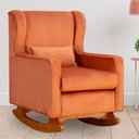 Ver imagem 5 de Poltrona Balanço Aurora Veludo Cores - DS Estofados Poltrona Aurora Terracota