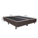 Ver imagem 4 de Base Box para Cama Casal King 192x203cm Bipartido Liz S05 Corano Marrom - Mpozenato