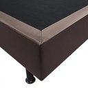 Ver imagem 3 de Base Box para Cama Casal King 192x203cm Bipartido Liz S05 Corano Marrom - Mpozenato