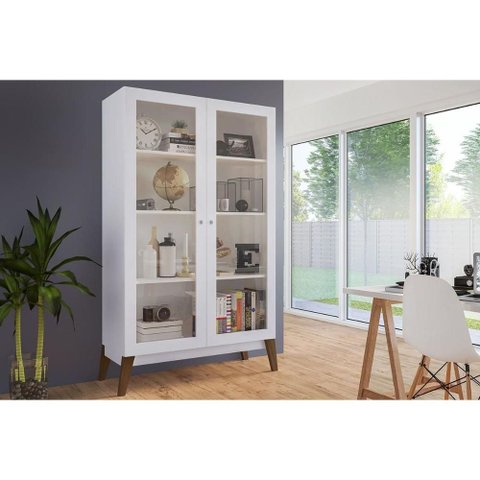 Cristaleira Cozinha Jamaica 86cm Branco Genialflex