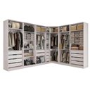 Ver imagem 6 de Guarda Roupa Closet Solteiro Adapt 6 Peças (2 S Abertos + 1 Canto Obliquo + 3 Complementos) Qcm73
