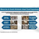 Ver imagem 5 de Guarda Roupa Closet Solteiro Adapt 6 Peças (2 S Abertos + 1 Canto Obliquo + 3 Complementos) Qcm73