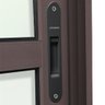 Porta Balcao com Persiana Integrada em Alumínio Marron Corten Maxx - 220x150 - 2