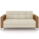 Ver imagem 3 de Sofá 3 Lugares Sala Living Industrial 200cm Senna K01 Couríssimo Whisky Linho Champanhe - Lyam Decor