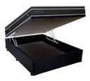 Ver imagem 2 de Cama Box Baú Casal Conforto Sintético Preto + Colchão Casal Conforto Espuma D23 Com EPS 16x138x188