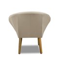 Ver imagem 5 de Kit 2 Poltronas Para Sala Decorativa Milena Veludo Bege Adonai Estofados