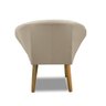 Kit 2 Poltronas Para Sala Decorativa Milena Veludo Bege Adonai Estofados - 5