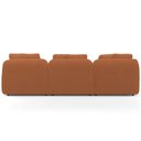 Ver imagem 7 de Sofá 3 Lugares com Chaise Direito Sala Living 248cm Arlo F04 Bouclê Terracota - Lyam Decor