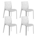 Ver imagem 1 de Kit 4 Cadeiras Gruvyer Design Cozinha Sala de Estar Jantar  