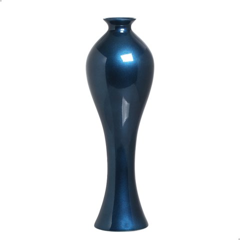 Vaso de Chão Califórnia Grande Decoração de Sala Azul Marbella