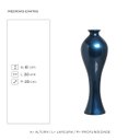 Ver imagem 3 de Vaso de Chão Califórnia Grande Decoração de Sala Azul Marbella