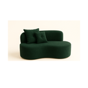 Ver imagem 2 de Conjunto Decorativo 02 Poltronas + Sofá Curvo Orgânico Nature Gaia Suede Verde - Montanaris Decor