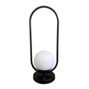 Ver imagem 5 de Abajur Luminaria de Mesa Moderno Oval com Globo 12cm Decoração Casa Sala Quarto Escritório