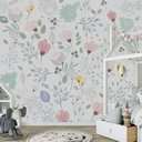 Ver imagem 2 de Papel de parede ursinho balões infantil para quarto de bebê M² PP72