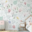 Ver imagem 3 de Papel de parede ursinho balões infantil para quarto de bebê M² PP72