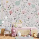 Ver imagem 4 de Papel de parede ursinho balões infantil para quarto de bebê M² PP72