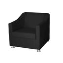Ver imagem 2 de Kit 2 Poltronas Decorativa Tilla para Recepção Believe:preto
