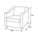 Ver imagem 7 de Kit 2 Poltronas Decorativa Tilla para Recepção Believe:preto