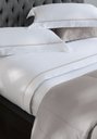 Ver imagem 1 de Jogo de Cama Dubai 300 Fios Branco / Rose - Queen