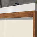 Ver imagem 5 de Gabinete de Banheiro 60cm com Lavatório Ref 670 Cewal - Amendoa/off White