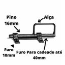 Ver imagem 4 de Fechadura Para Porteira De Madeira Metal Trinco Ferrolho