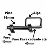 Fechadura Para Porteira De Madeira Metal Trinco Ferrolho - 4