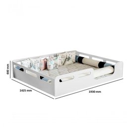 Cama Casal Montessori Cinza - 3