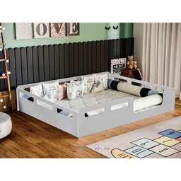 Cama Casal Montessori Cinza - 2