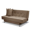 Ver imagem 3 de Sofá Cama 1,80m Istambul Suede Cappuccino Mirra Decor