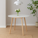 Ver imagem 7 de Conjunto de Jantar Mesa Leda 80cm Branca + 4 Cadeiras Leda com Almofada Branca