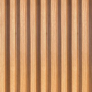 Painel Ripado Wpc Interno Wave Cor: Freijó 2,90m X 14cm (0,406m²)