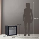 Ver imagem 4 de Frigobar Expositor Vertical Hq Vidro Duplo 50 Litros Preto Hq-50fbpv 127v