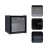 Frigobar Expositor Vertical Hq Vidro Duplo 50 Litros Preto Hq-50fbpv 127v - 3
