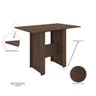 Conjunto de Mesa e 4 Cadeiras para Sala de Jantar Milano Fosco-Poliman - Amêndoa / Savana - 3