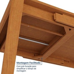 Kit Mesa de Jantar Extensível Retangular Tarsila e 4 Cadeiras Jandaia CabeCasa MadeiraMadeira - 8