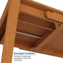 Ver mais imagens de Kit Mesa de Jantar Extensível Retangular Tarsila e 4 Cadeiras Jandaia CabeCasa MadeiraOriginals Bege/Champagne