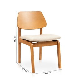 Kit Mesa de Jantar Extensível Retangular Tarsila e 4 Cadeiras Jandaia CabeCasa MadeiraMadeira - 3
