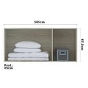 Ver imagem 3 de Maleiro Ponte Casal Luciane 3 Portas Prime Plus 145 Cm