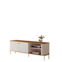 Ver imagem 2 de Rack para Tv 58 Polegadas Olaf Off White Nature Dourado