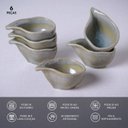 Ver imagem 2 de Molheira Oval Orgânico Green Granite 8x6cm - Porto Brasil