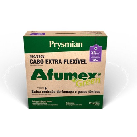 Cabo Flexivel 750v 100 Metros Afumex Prysmian