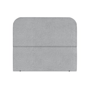 Cabeceira Estofada Queen Alana 160cm Boucle Cinza com Frame