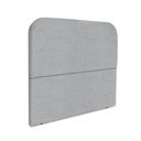 Ver imagem 2 de Cabeceira Estofada Queen Alana 160cm Boucle Cinza com Frame