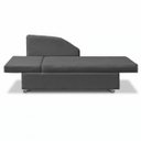 Ver imagem 6 de Sofá Cama Solteiro 1 Lugar com Baú Divã Bouclê Multifuncional Divã Quarto Hóspedes 195cm:Bouclê Cinz
