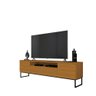 Rack Bancada Austin Para Tv Ate 75'' Pes em Metal 2 Portas Cedro EDN Moveis - 4