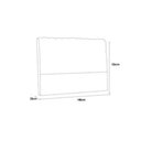 Ver imagem 3 de Painel de Cama Box Estofada Casal Dama Plus Courano Branco/preto - Simbal