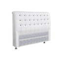 Ver imagem 1 de Painel de Cama Box Estofada Casal Dama Plus Courano Branco/preto - Simbal