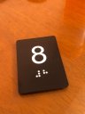 Ver imagem 2 de Kit 11 Placas Braile Ps do T° Ao 10° Andar Elevador Preto