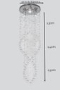 Ver imagem 6 de Lustre para Decoração Sala com Base de Inox 30cm de Diâmetro:1,40m/bivolt